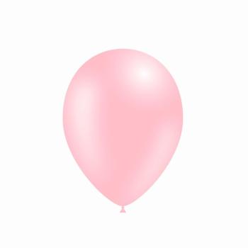 25 Balloons 14cm Metallic - Baby Pink