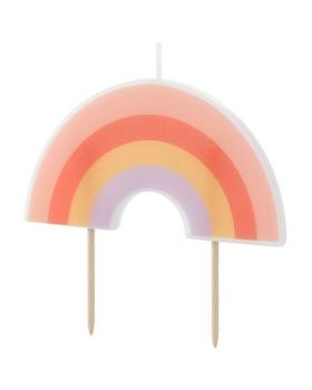 Birthday candle Rainbow, 4.5 cm PartyDeco