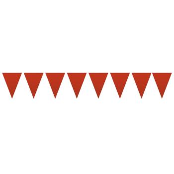 Grinalda Bandeiras em Papel 25m - Vermelho