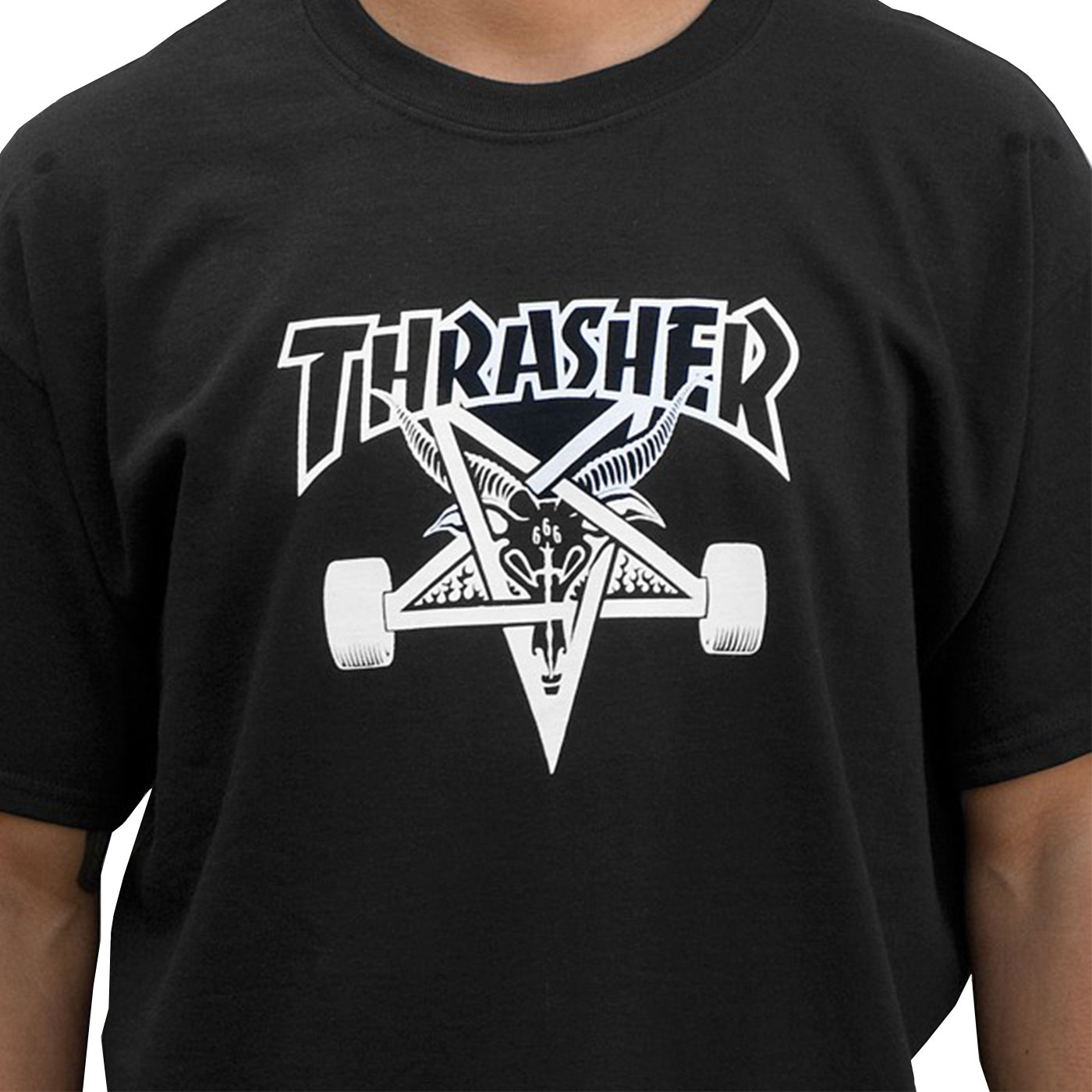 Black Small Thrasher Skategoat T-Shirt