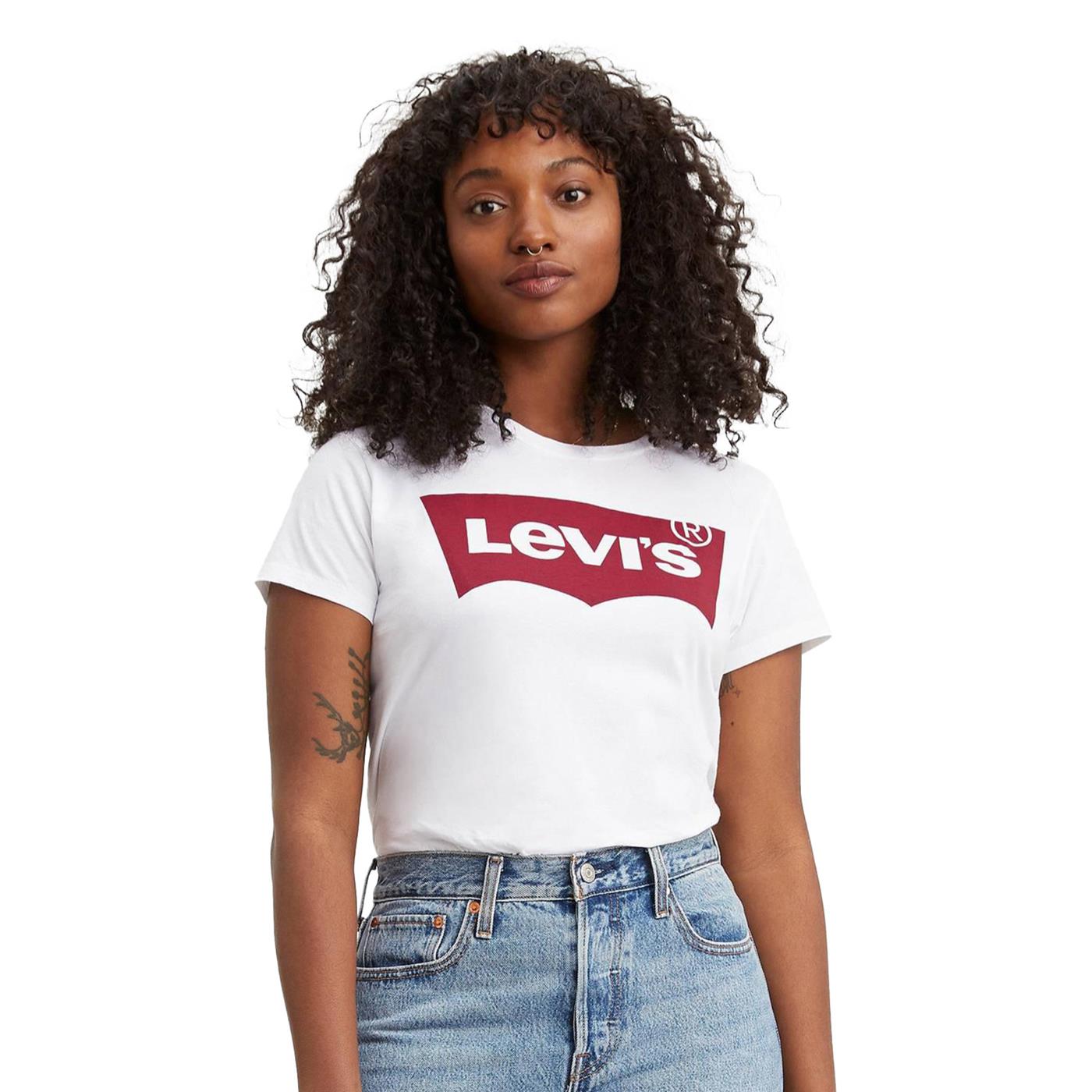 Shirt Levi's The Perfect Graphic Tee Basic T | RosaShops - shirt Waffle  Fabric for Woman - T - Pullover Hudson rosa rosa sfumato