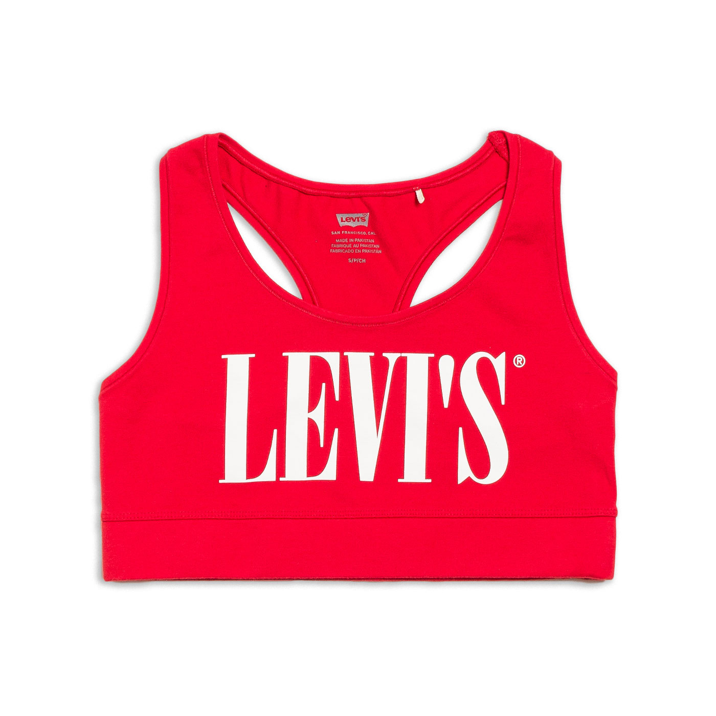 Bra Levi's Logo Sporty Bralette Brilliant Red for Woman | RvceShops