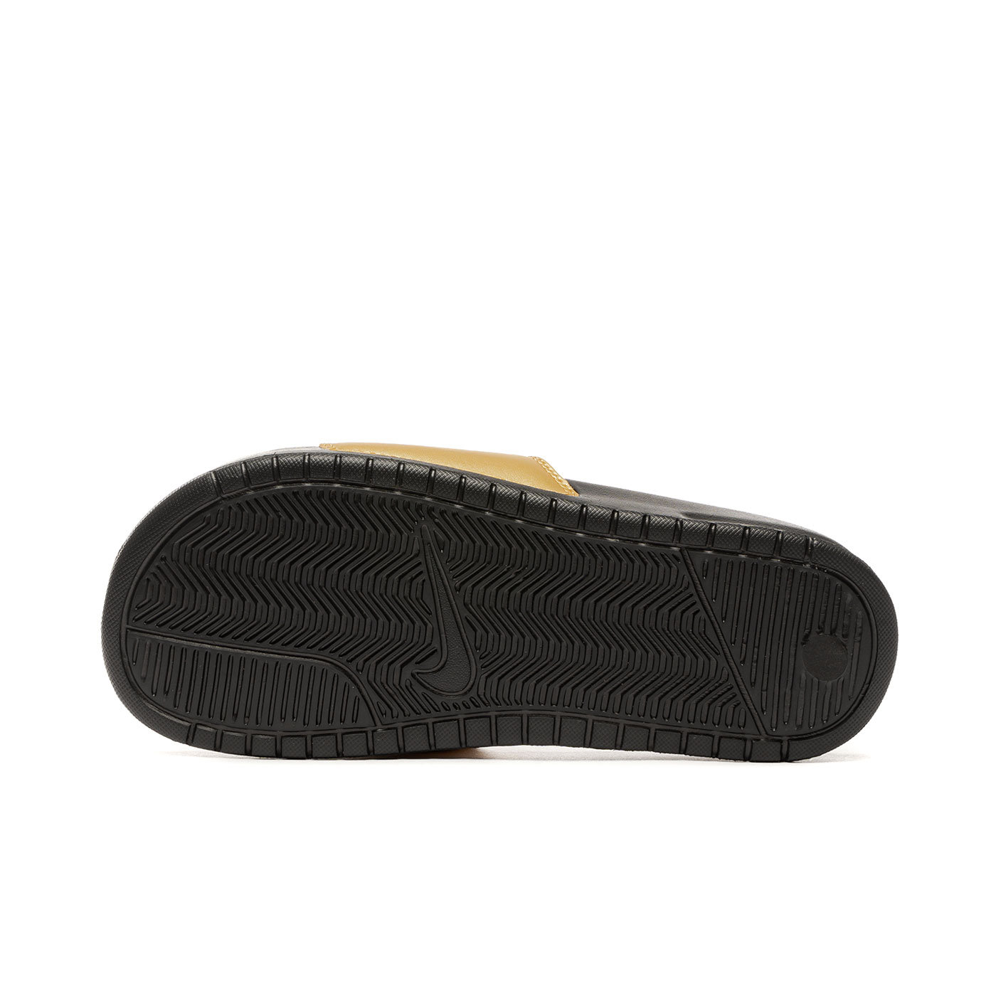 nike benassi gold black