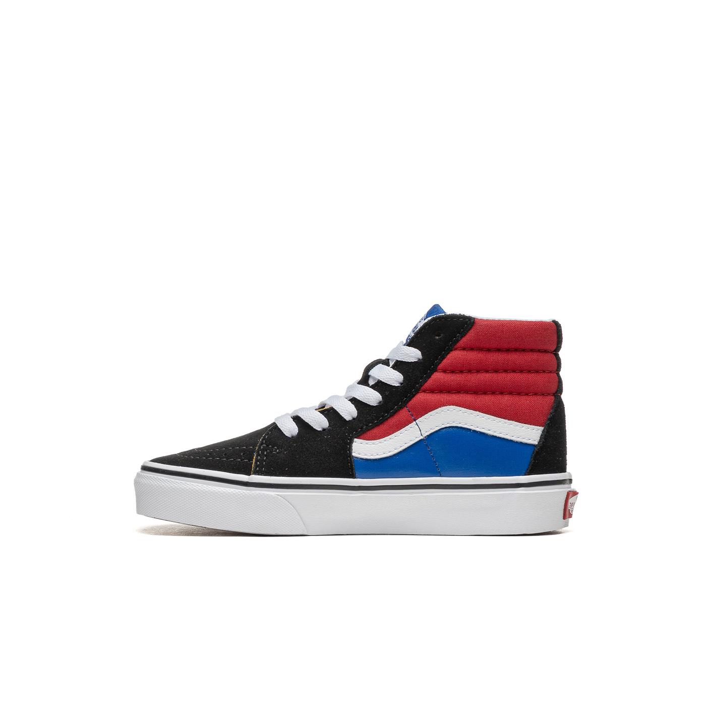 vans shoes red white and blue