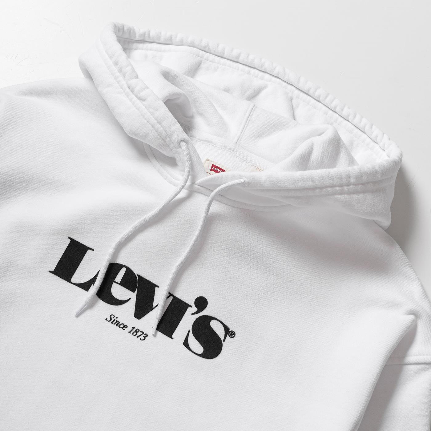 Sweater Levis Relaxed Graphic Hoodie MV Logo White for Man | 384790038 |  