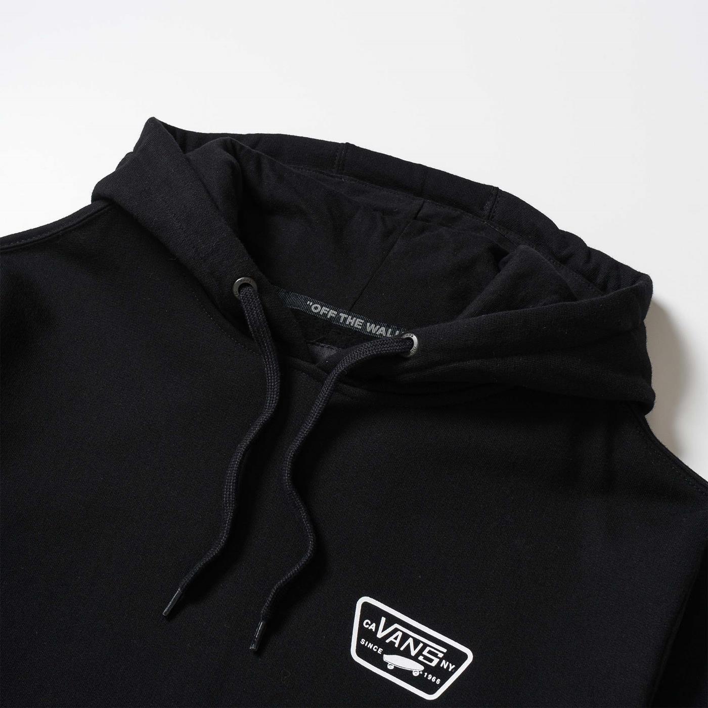Sweater VANS Full Patched Pullover Fleece II Black for Man ...