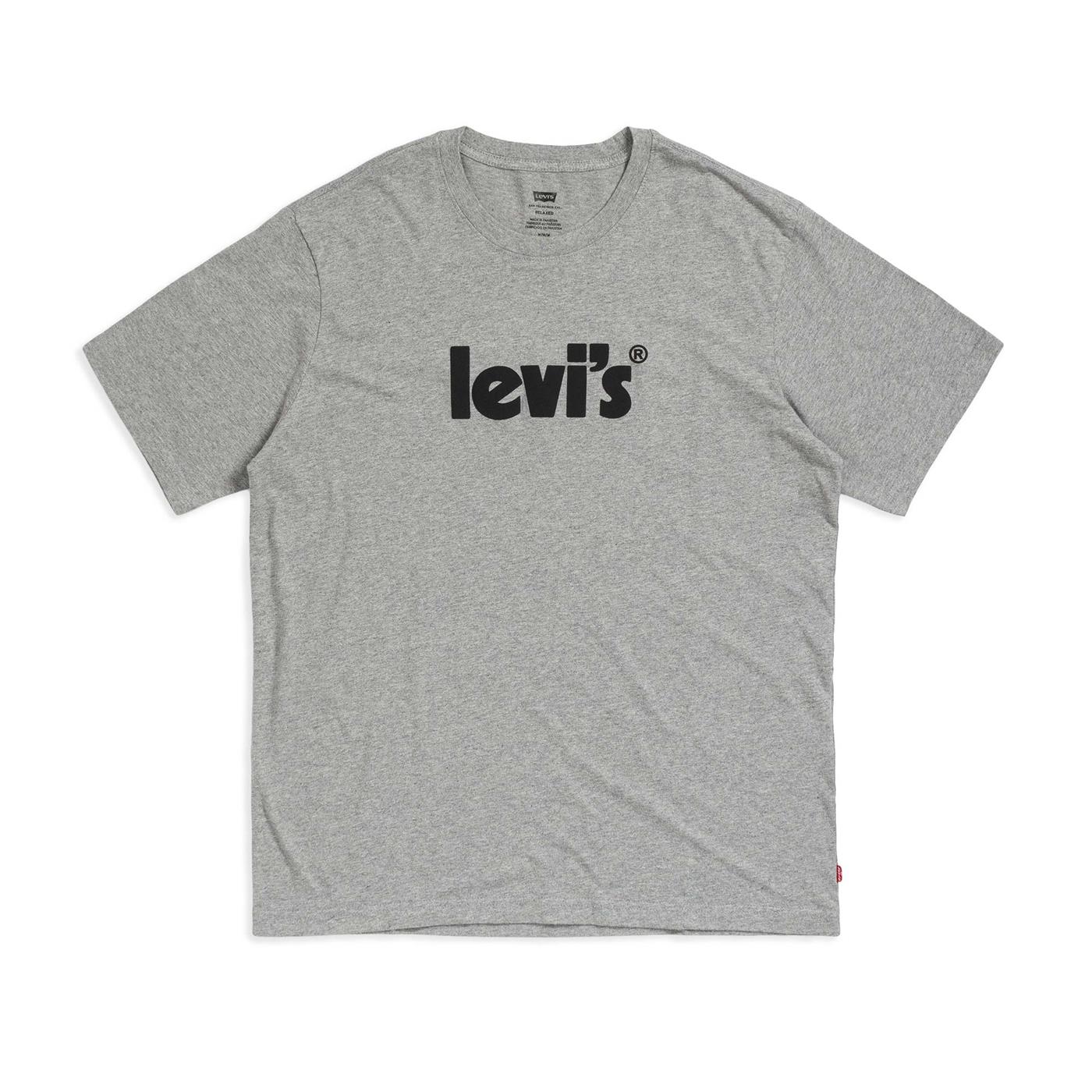 Camiseta Levis Relaxed Fit Tee Poster Logo Gris Hombre | 16143-0392 | EllisonbronzeShops