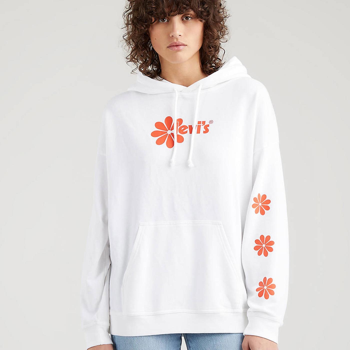 0024 | Sweater Levis Graphic Rider Diablo Hoodie Poster Logo Daisy Chest  Hit White for Woman | Women's Aero Jacket - 34400 | RosaShops