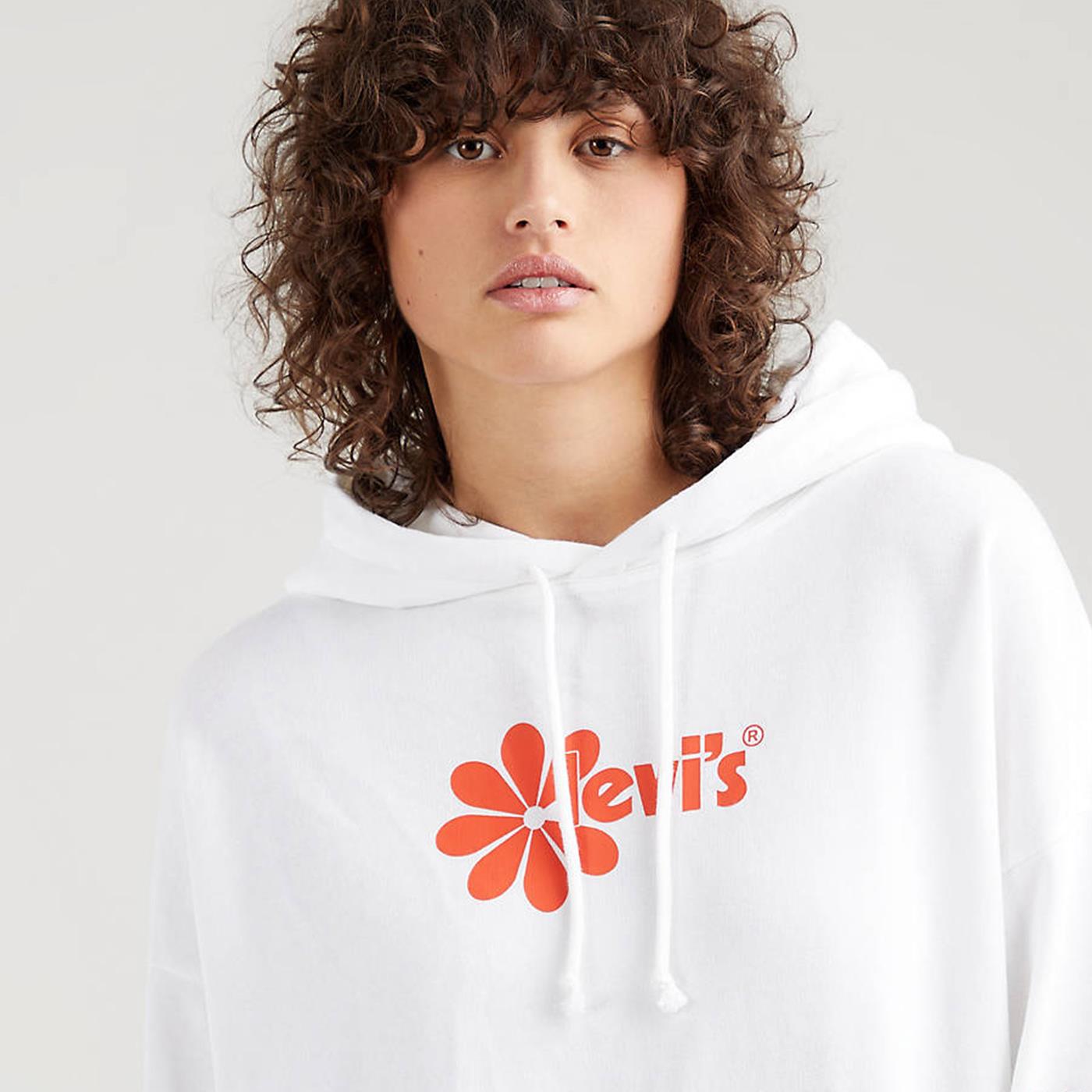 0024 | Sweater Levis Graphic Rider Diablo Hoodie Poster Logo Daisy Chest  Hit White for Woman | Women's Aero Jacket - 34400 | RosaShops