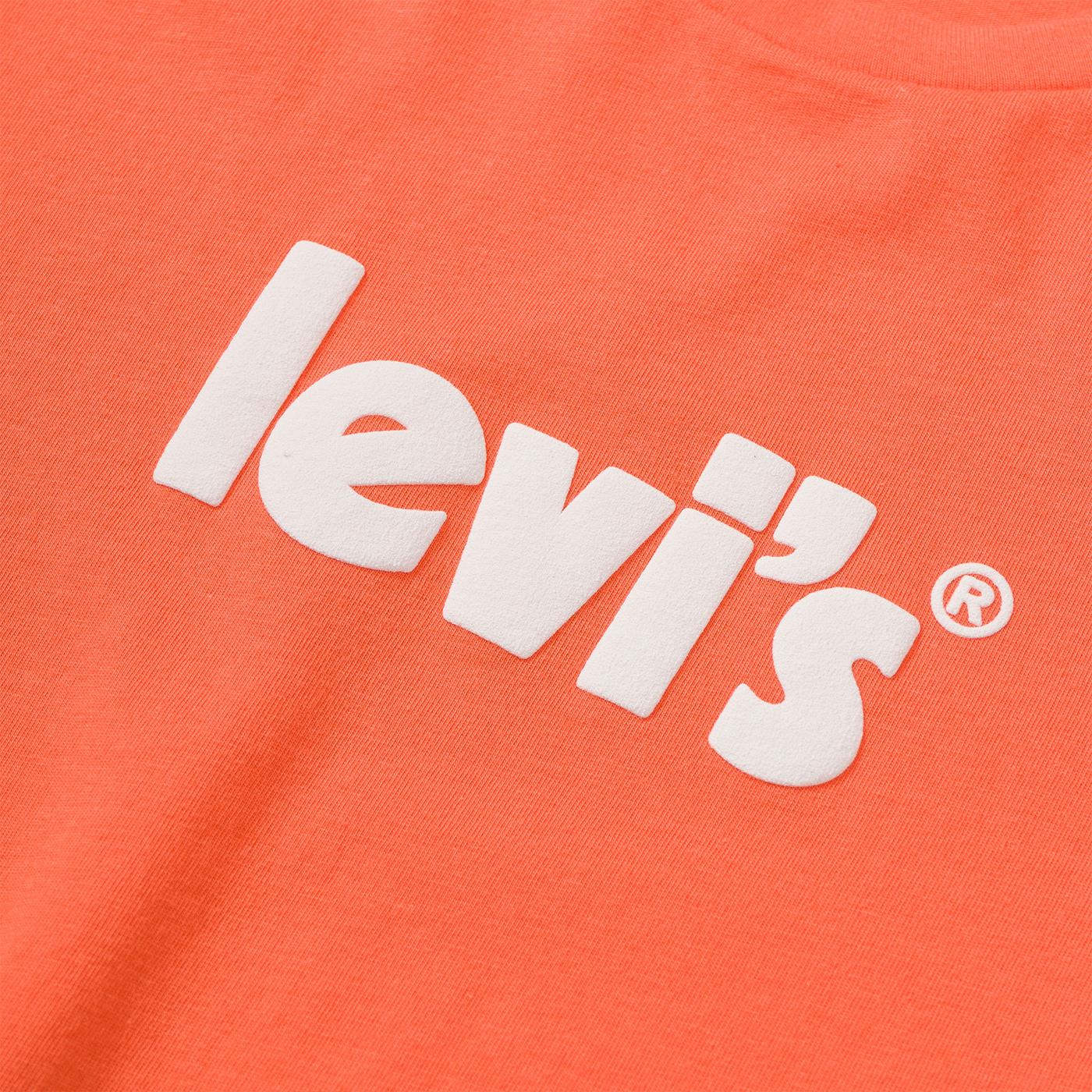T-Shirt Levis The Perfect Tee Seasonal Poster Logo Orange for Woman |  17369-1839 