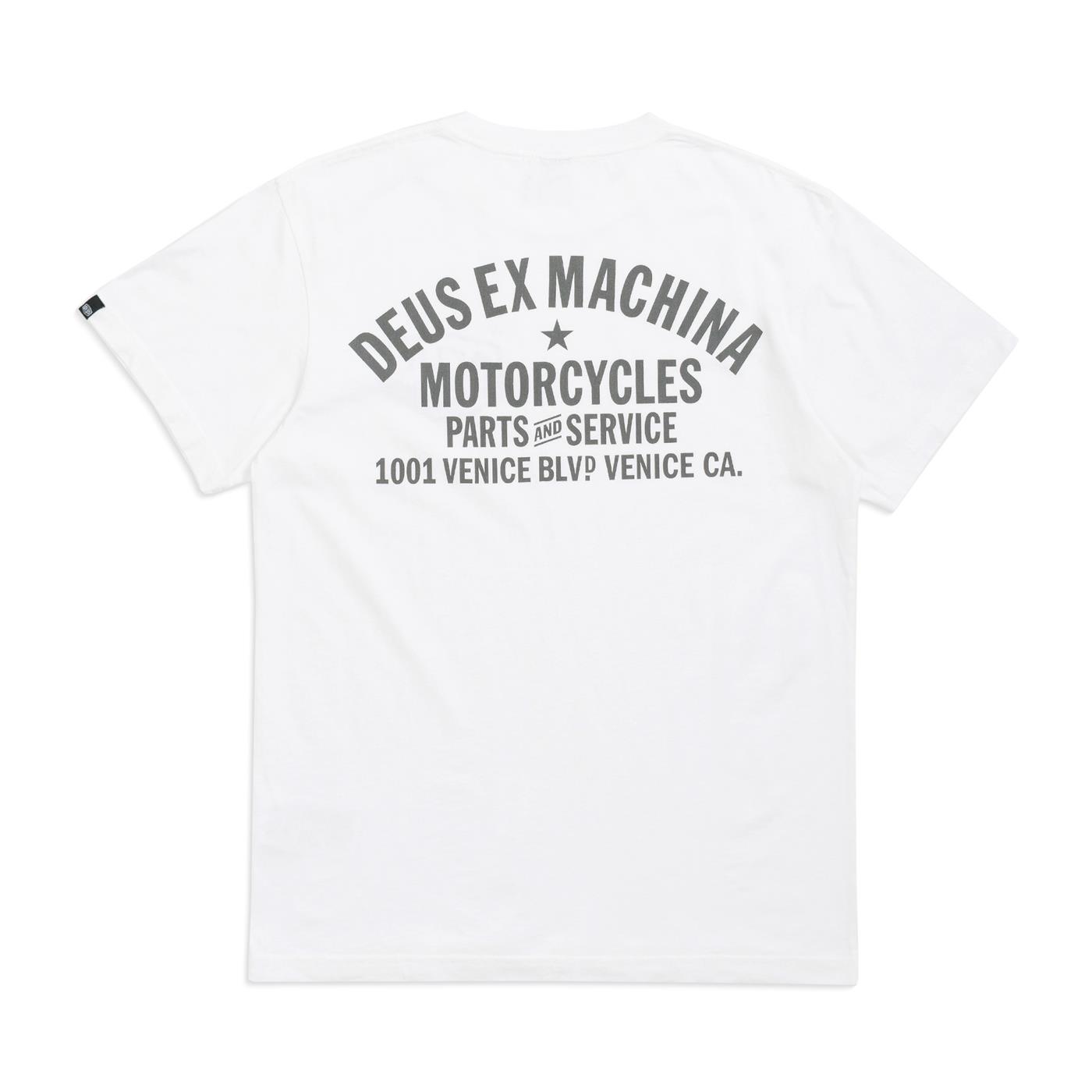 T-Shirt Deus Ex Machina Venice Address Tee White for Man