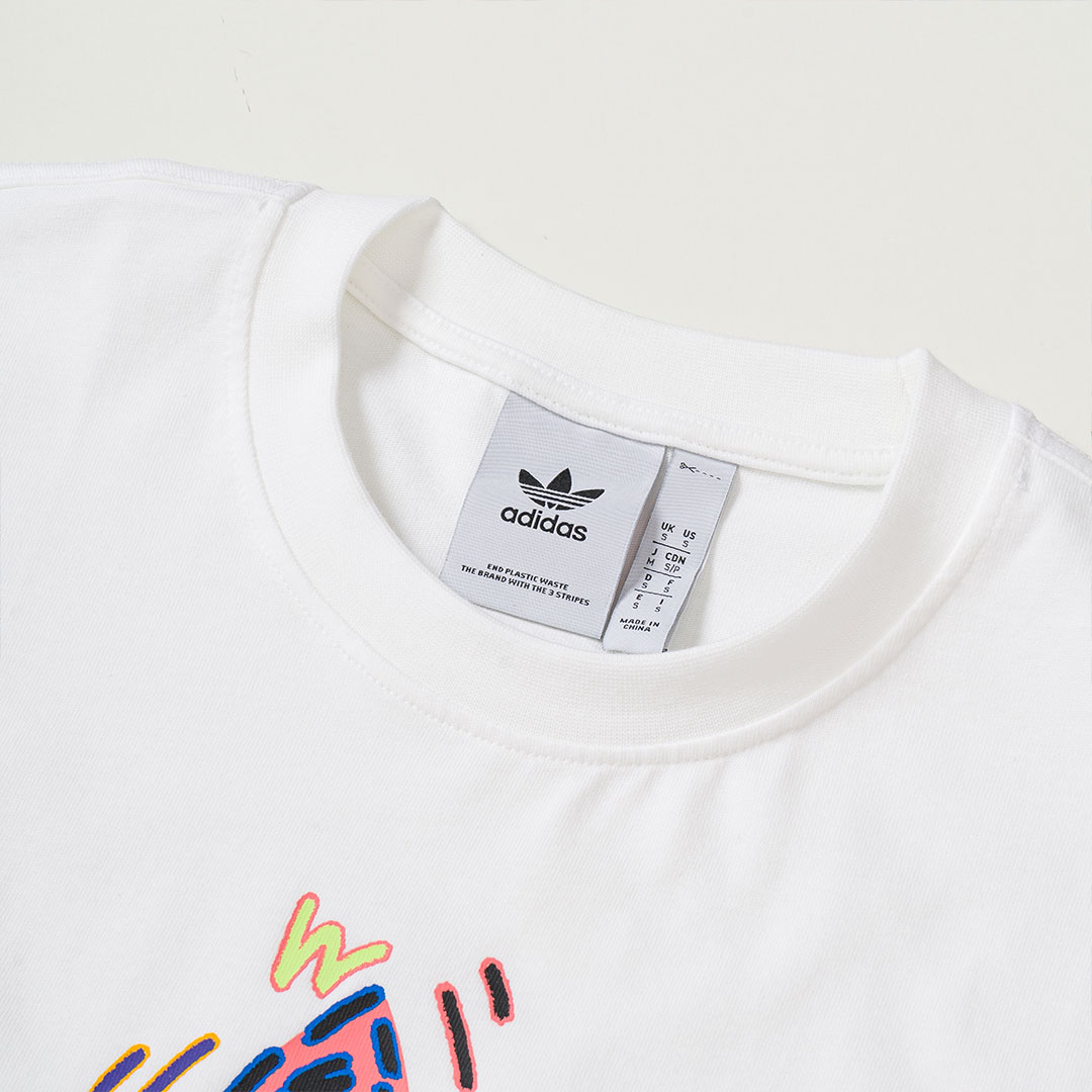 Shop adidas Love Unites Trefoil Tee HC3076 white