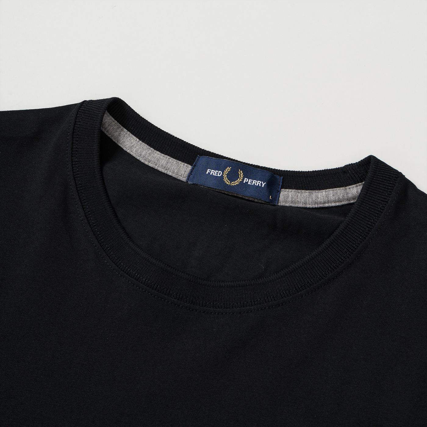 T-Shirt FRED PERRY Crew T-Shirt Black for Man | M1600-102 | XTREME.PT
