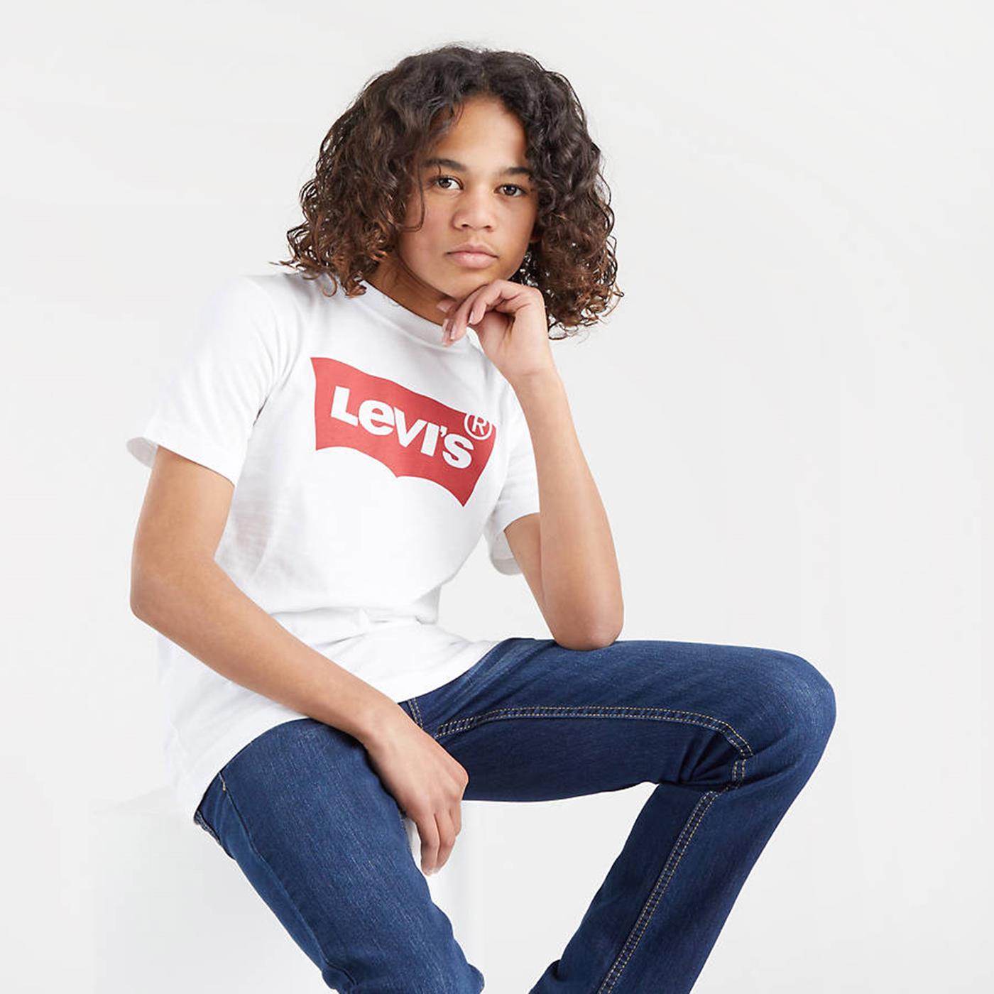 T-Shirt Levis Batwing Tee White for Junior | 9E8157-001 