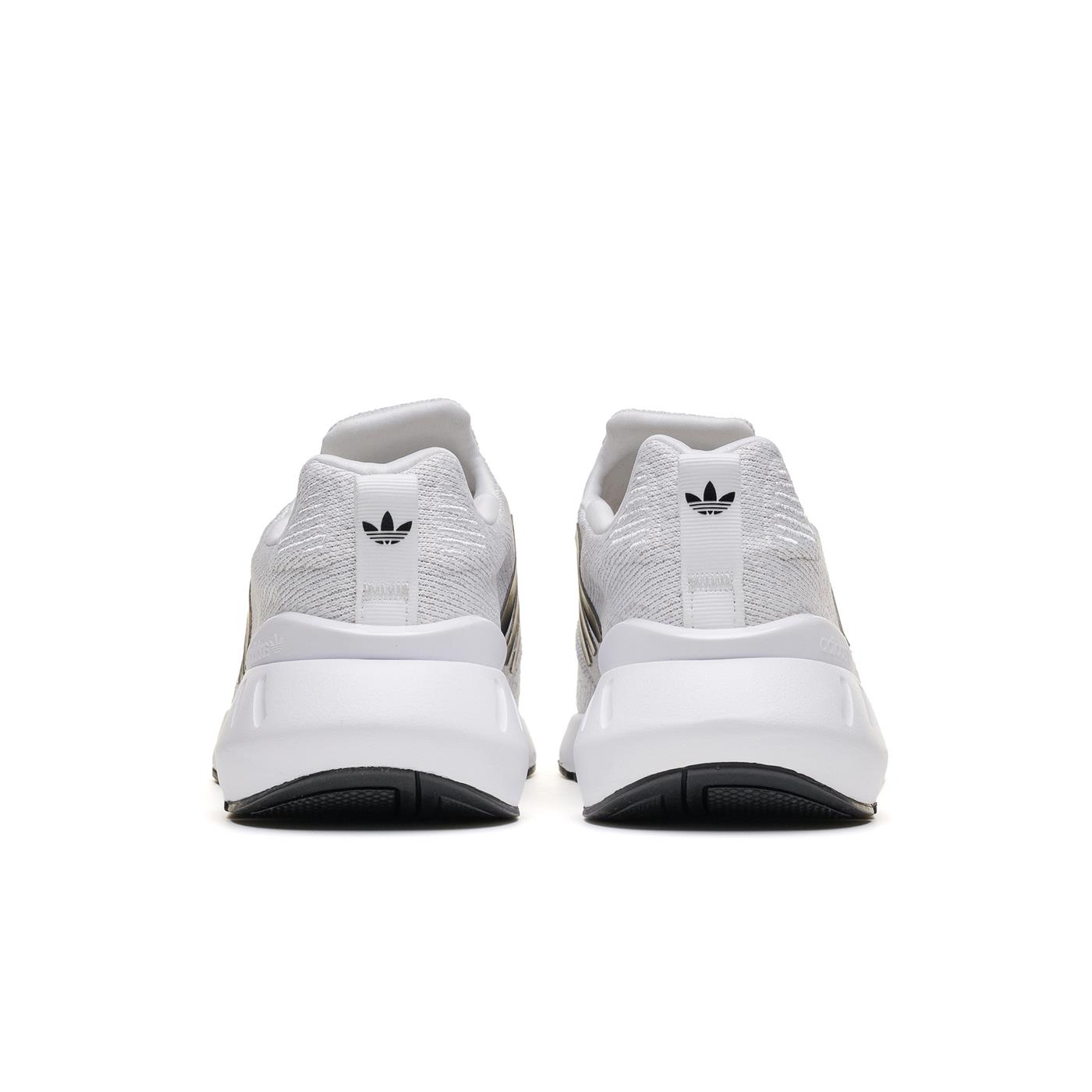 Adidas white & clearance gold swift run trainers