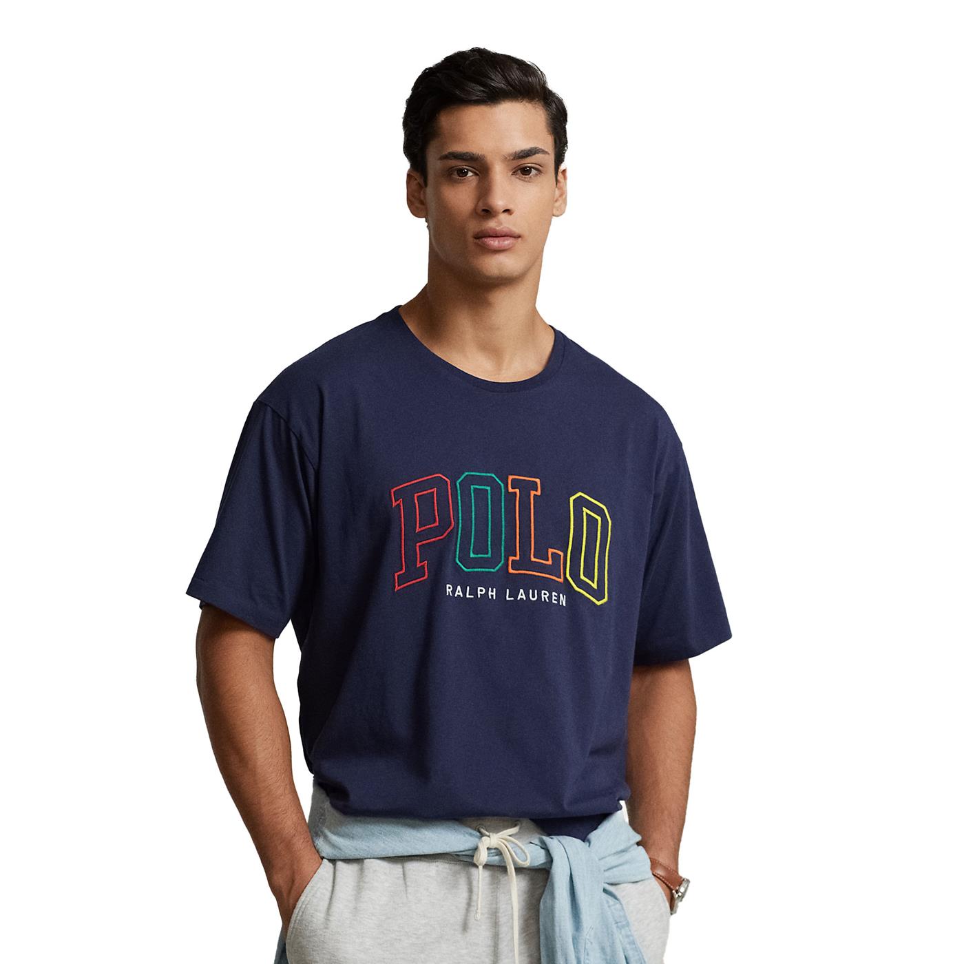 T-Shirt POLO RALPH LAUREN Short Sleeve Jersey T-Shirt Blue for Man |  710899185001 