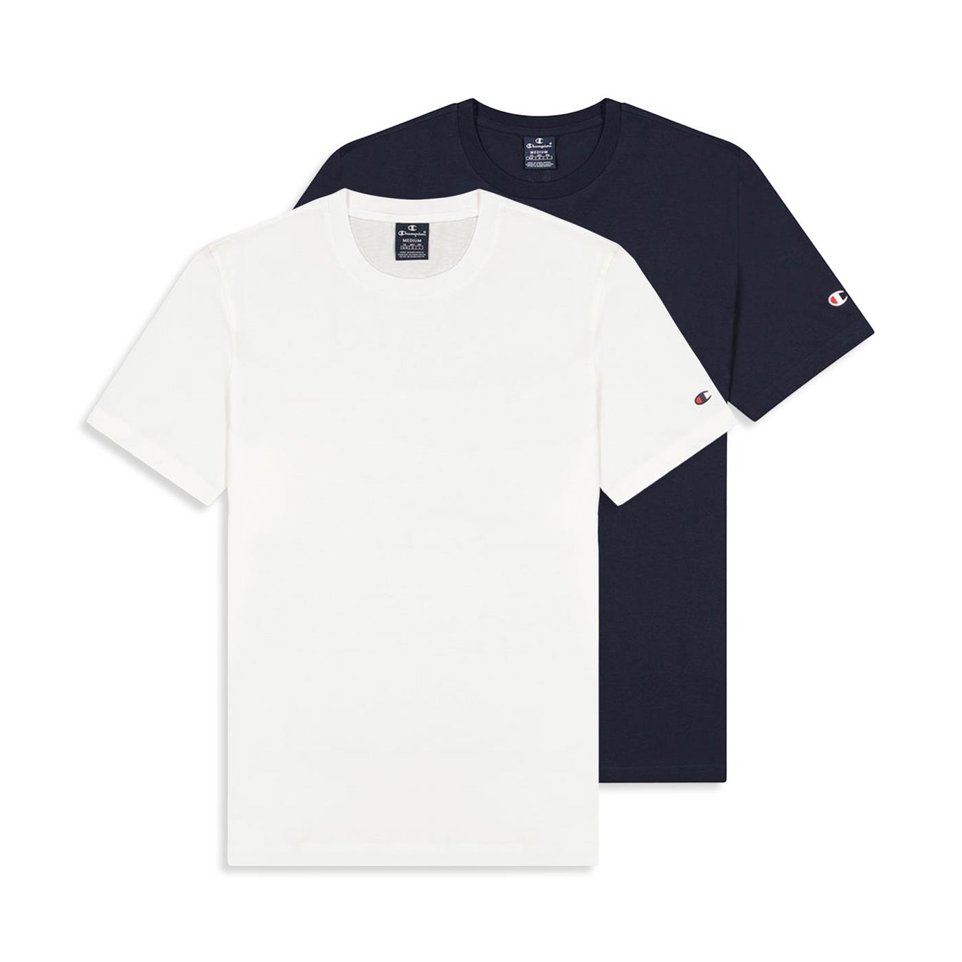 brushstroke logo sweatshirt | VolcanmtShops - Evil Shirt CHAMPION Crewneck T - 218543 - Evil Shirt White for Man - WW001