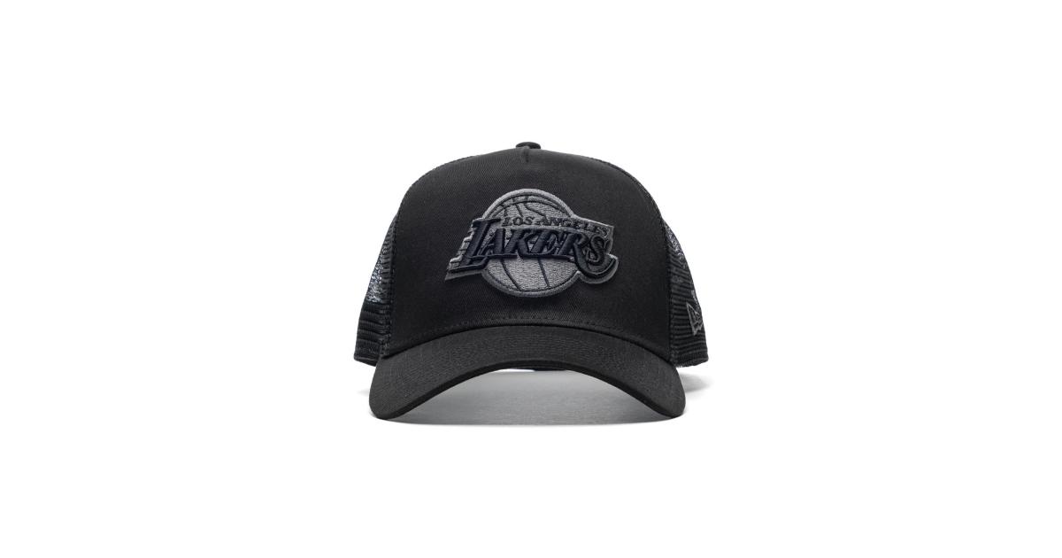 New Era Bob Team Logo Trucker Cap La Lakers Black / Grey