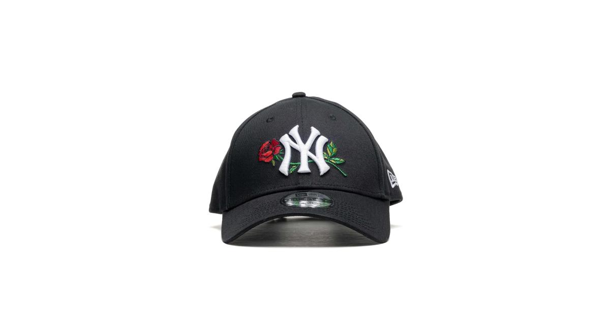 KTZ 9forty Ny Yankees Rose Baseball Cap in Black for Men