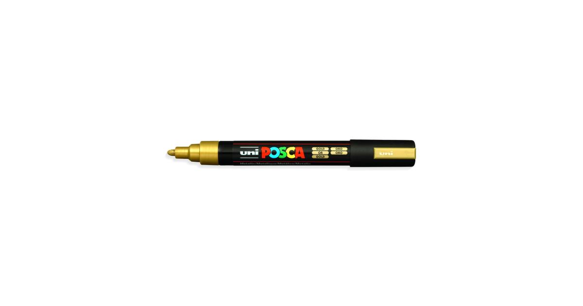 Marker Uni Posca Pc-5m (Bullet Shaped: 1.8-2.5 Mm) Oro for Unisex, PC5M1300