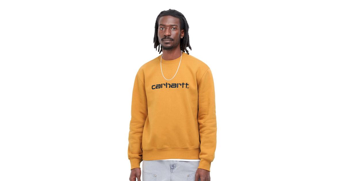 Carhartt yellow shop sweatshirt