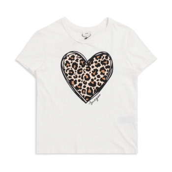 Michigan S/S Leo Heart T-Shirt